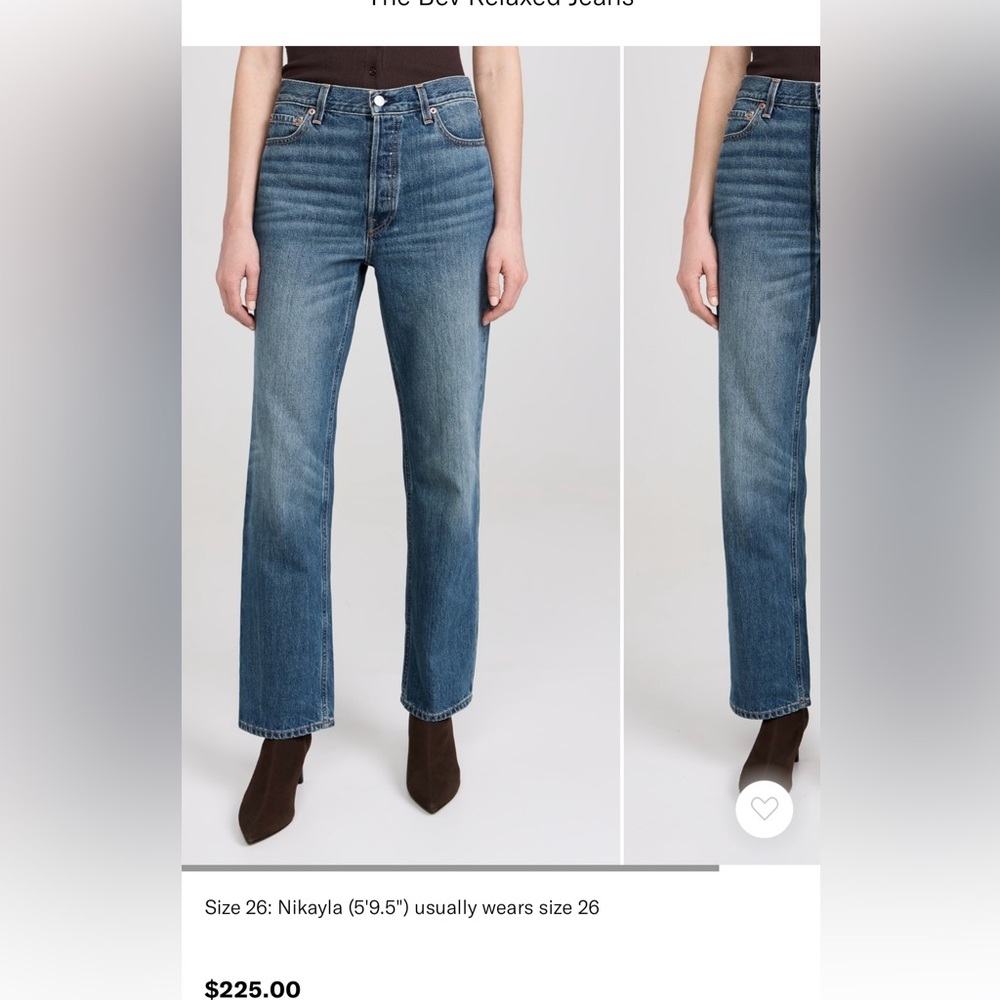 Alex Mill Bev relaxed straight Jeans in Vintage Dark Indigo